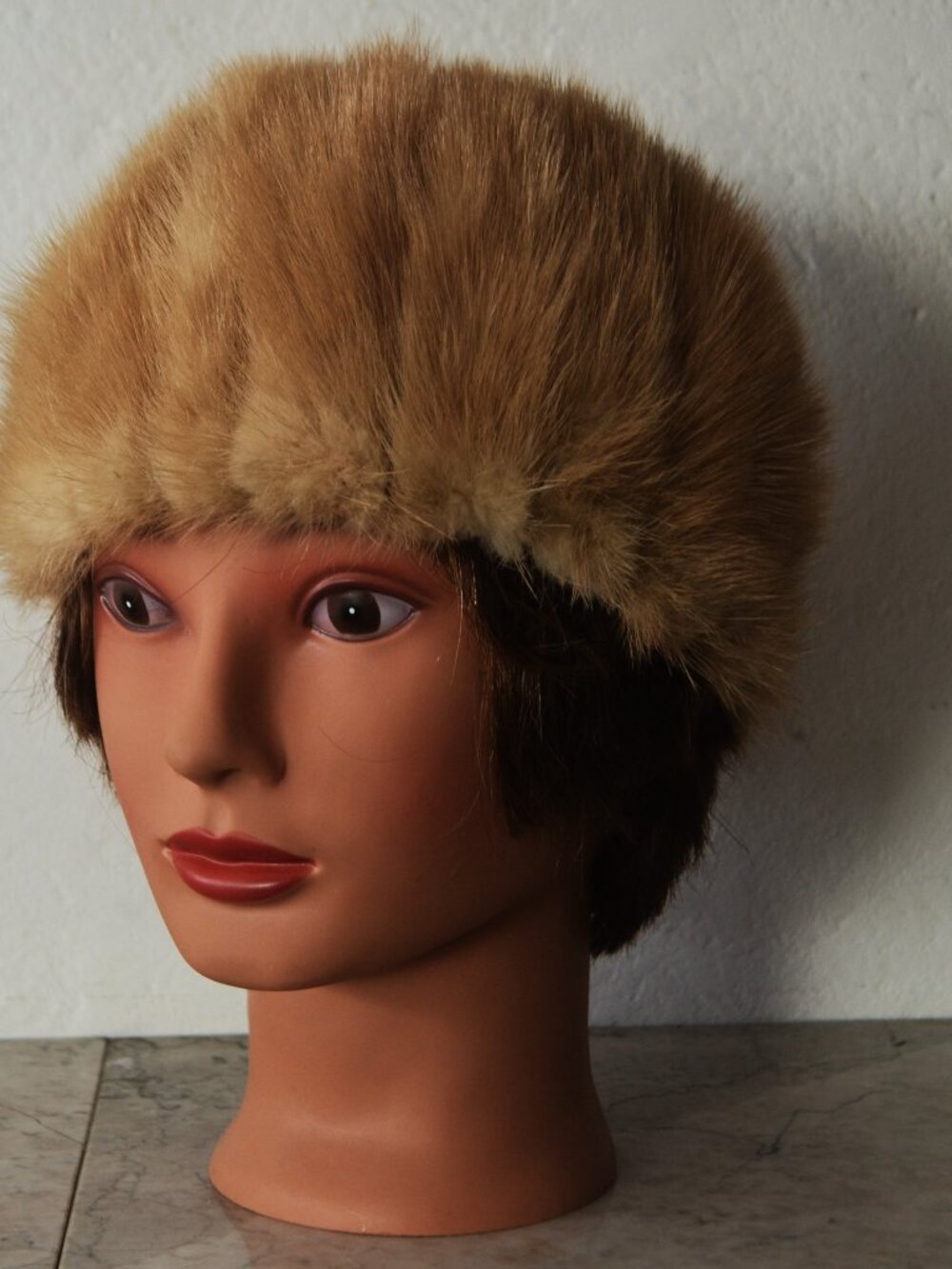 1950s Fox Fur Beanie: Vintage Millinery Winter Hat